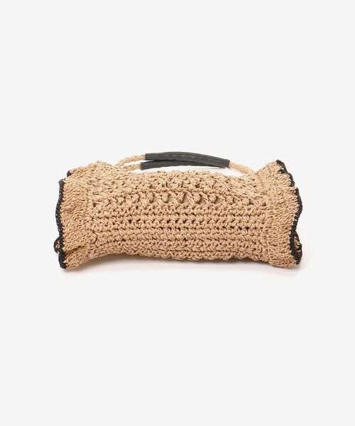 MAJESTIC LEGON（マジェスティックレゴン）の「スクエアフリルペーパーバッグ（ショルダーバッグ・レディース・ベージュ/アイボリー・FREE）」の12枚目の写真