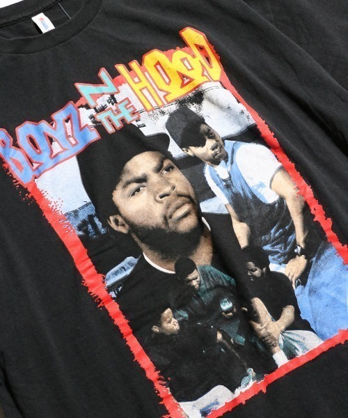 THRIFTY LOOK(スリフティールック)の「【THRIFTY LOOK スリフティールック 】 THRIFTY "BOYZ N THE HOOD" TEE ムービーTシャツ/ユーズドライクTシャツ(Tシャツ/カットソー・メンズ・ブラック・LARGE/X-LARGE/XX-LARGE)」の3枚目の写真