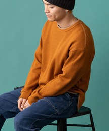 ローゲージ鹿の子ブランケットステッチロンTee