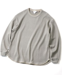 ローゲージ鹿の子ブランケットステッチロンTee