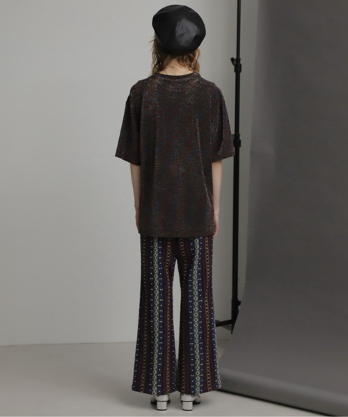 mag.by c（マグバイシー）の「(mag.by c)ジャカードセミフレアパンツ（その他パンツ・レディース・ネイビー/ピンク・SMALL/MEDIUM）」の11枚目の写真