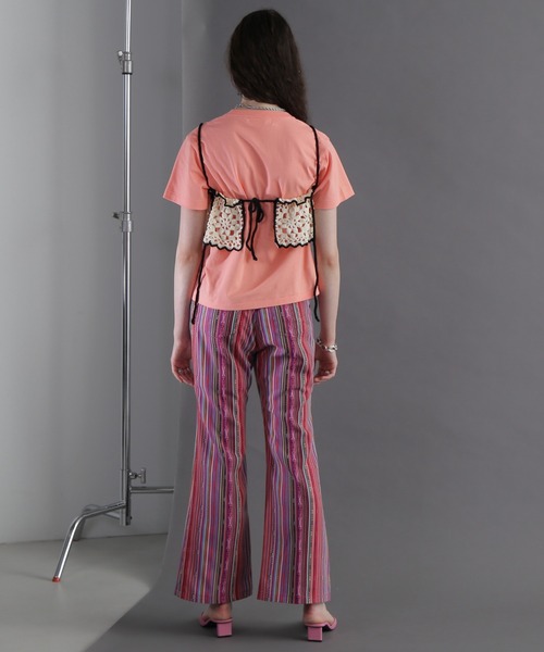 mag.by c（マグバイシー）の「(mag.by c)ジャカードセミフレアパンツ（その他パンツ・レディース・ネイビー/ピンク・SMALL/MEDIUM）」の18枚目の写真