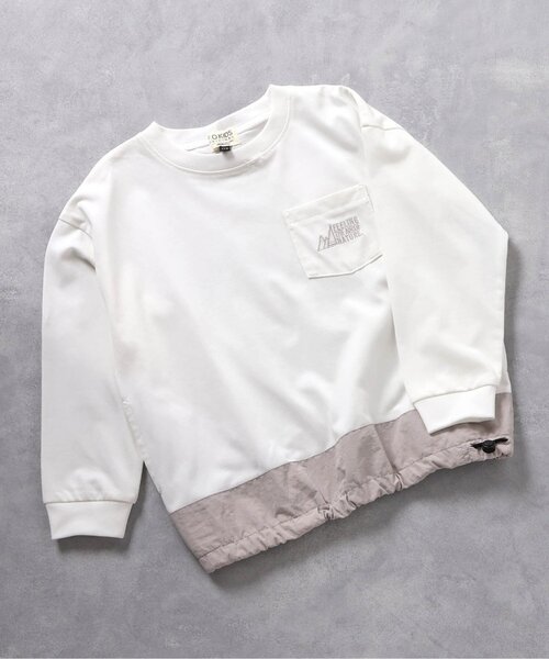 F.O.KIDS(エフオーキッズ)の「【速乾】ソッカンギアポケット長袖Tシャツ(Tシャツ/カットソー・キッズ・ブラック/ダークグリーン/ベージュ/キナリ・80/90/95/100/110/120/130/140/150)」の2枚目の写真