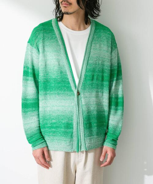 URBAN RESEARCH Sonny Label(アーバンリサーチサニーレーベル)の「スペースダイライトニットカーディガン(カーディガン/ボレロ・メンズ・オレンジ/グリーン/ブルー・MEDIUM/LARGE)」の22枚目の写真