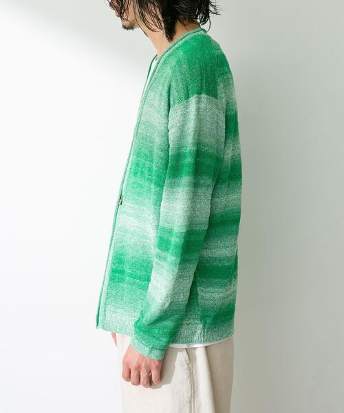 URBAN RESEARCH Sonny Label(アーバンリサーチサニーレーベル)の「スペースダイライトニットカーディガン(カーディガン/ボレロ・メンズ・オレンジ/グリーン/ブルー・MEDIUM/LARGE)」の21枚目の写真