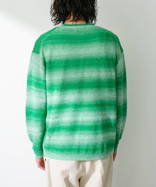 URBAN RESEARCH Sonny Label(アーバンリサーチサニーレーベル)の「スペースダイライトニットカーディガン(カーディガン/ボレロ・メンズ・オレンジ/グリーン/ブルー・MEDIUM/LARGE)」の20枚目の写真