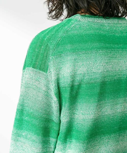 URBAN RESEARCH Sonny Label(アーバンリサーチサニーレーベル)の「スペースダイライトニットカーディガン(カーディガン/ボレロ・メンズ・オレンジ/グリーン/ブルー・MEDIUM/LARGE)」の15枚目の写真