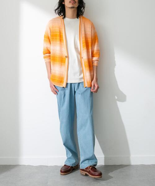URBAN RESEARCH Sonny Label(アーバンリサーチサニーレーベル)の「スペースダイライトニットカーディガン(カーディガン/ボレロ・メンズ・オレンジ/グリーン/ブルー・MEDIUM/LARGE)」の11枚目の写真
