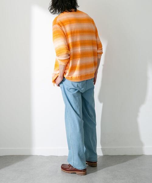 URBAN RESEARCH Sonny Label(アーバンリサーチサニーレーベル)の「スペースダイライトニットカーディガン(カーディガン/ボレロ・メンズ・オレンジ/グリーン/ブルー・MEDIUM/LARGE)」の12枚目の写真