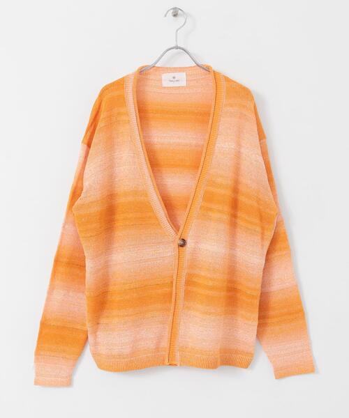 URBAN RESEARCH Sonny Label(アーバンリサーチサニーレーベル)の「スペースダイライトニットカーディガン(カーディガン/ボレロ・メンズ・オレンジ/グリーン/ブルー・MEDIUM/LARGE)」の13枚目の写真