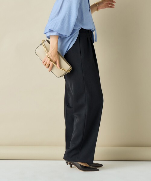 NOLLEY’S Sophi（ノーリーズソフィ）の「ウォッシャブルシャークツータックワイドパンツ（その他パンツ・レディース・ブラウン系その他/グレー系その他/ネイビー・34/36/38）」の10枚目の写真