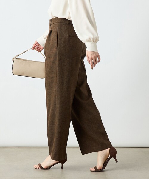 NOLLEY’S Sophi（ノーリーズソフィ）の「ウォッシャブルシャークツータックワイドパンツ（その他パンツ・レディース・ブラウン系その他/グレー系その他/ネイビー・34/36/38）」の17枚目の写真