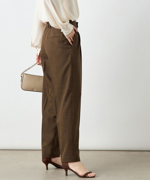 NOLLEY’S Sophi（ノーリーズソフィ）の「ウォッシャブルシャークツータックワイドパンツ（その他パンツ・レディース・ブラウン系その他/グレー系その他/ネイビー・34/36/38）」の19枚目の写真