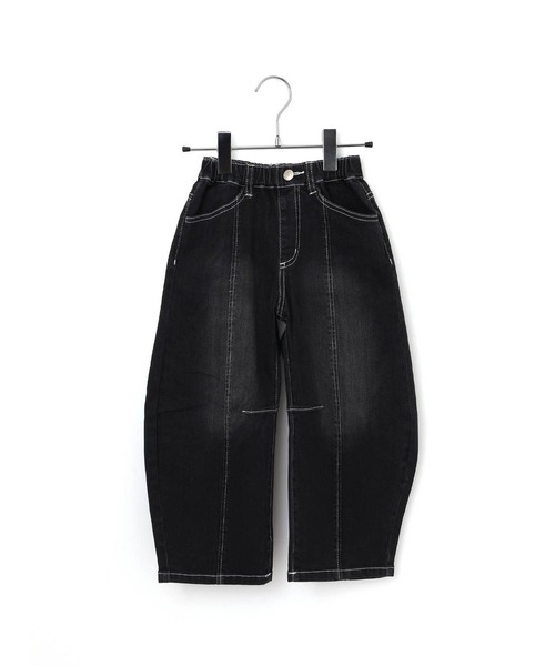 MAKE YOUR DAY（メイクユアデイ）の「カーブデニムパンツ■80～140cm（デニムパンツ・キッズ・ブラック/ブルー/ネイビー・140/130/120/110/100/90/80）」の2枚目の写真