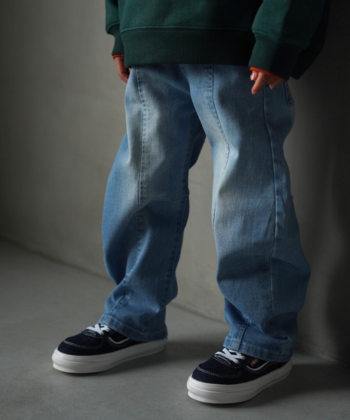 MAKE YOUR DAY（メイクユアデイ）の「カーブデニムパンツ■80～140cm（デニムパンツ・キッズ・ブラック/ブルー/ネイビー・140/130/120/110/100/90/80）」の19枚目の写真