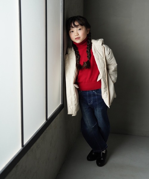 MAKE YOUR DAY（メイクユアデイ）の「カーブデニムパンツ■80～140cm（デニムパンツ・キッズ・ブラック/ブルー/ネイビー・140/130/120/110/100/90/80）」の18枚目の写真