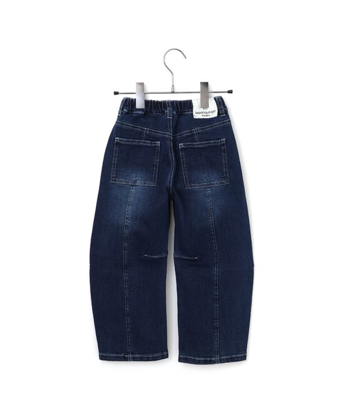 MAKE YOUR DAY（メイクユアデイ）の「カーブデニムパンツ■80～140cm（デニムパンツ・キッズ・ブラック/ブルー/ネイビー・140/130/120/110/100/90/80）」の7枚目の写真