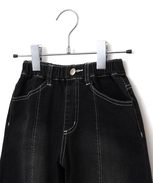 MAKE YOUR DAY（メイクユアデイ）の「カーブデニムパンツ■80～140cm（デニムパンツ・キッズ・ブラック/ブルー/ネイビー・140/130/120/110/100/90/80）」の10枚目の写真