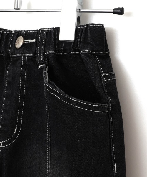 MAKE YOUR DAY（メイクユアデイ）の「カーブデニムパンツ■80～140cm（デニムパンツ・キッズ・ブラック/ブルー/ネイビー・140/130/120/110/100/90/80）」の11枚目の写真