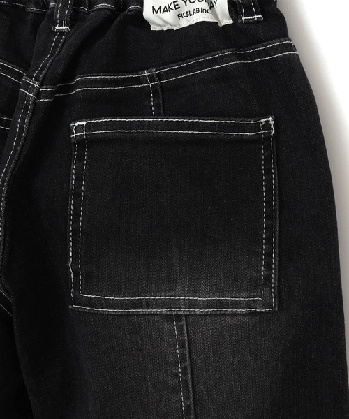 MAKE YOUR DAY（メイクユアデイ）の「カーブデニムパンツ■80～140cm（デニムパンツ・キッズ・ブラック/ブルー/ネイビー・140/130/120/110/100/90/80）」の14枚目の写真