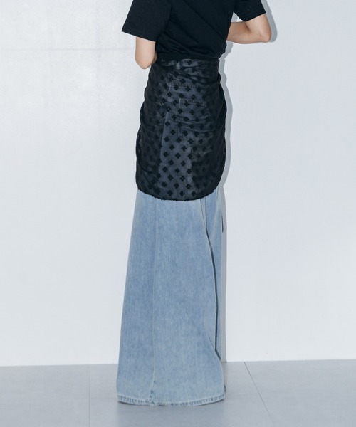 LIENCOEUR（リアンクール）の「ビオラリボンシアースカート（スカート・レディース・ホワイト/ブラック・FREE）」の13枚目の写真