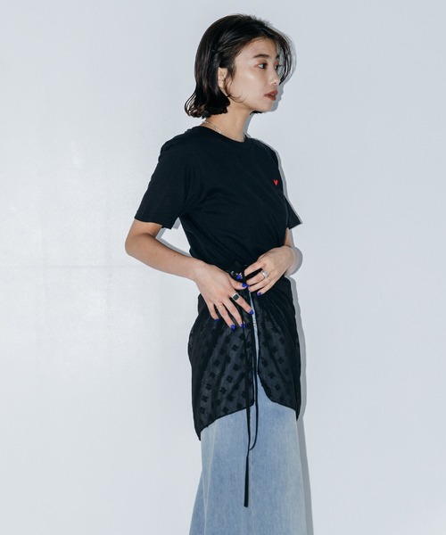 LIENCOEUR（リアンクール）の「ビオラリボンシアースカート（スカート・レディース・ホワイト/ブラック・FREE）」の12枚目の写真