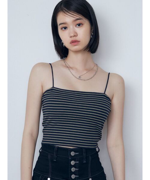 EMODA（エモダ）の「ボックスキャミソール（キャミソール・レディース・ブラック/ホワイト/ネイビー/ミント・FREE）」の14枚目の写真