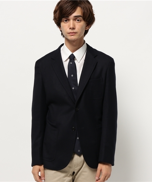 ivory court（アイボリーコート）の「トップツイルストレッチ 2Bジャケット（テーラードジャケット・メンズ・ネイビー/チャコールグレー・38/40/36）」の8枚目の写真