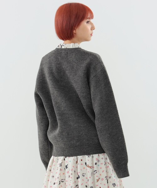 mmts(マミタス)の「アクア フェイスニット(ニット/セーター・レディース・ブルー系その他2/チャコールグレー・MEDIUM/LARGE)」の8枚目の写真