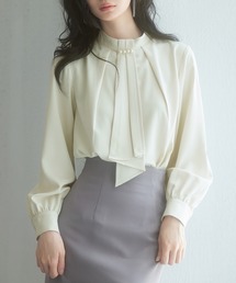 SAISON DE PAPILLON | スタンドカラー長袖ブラウス(シャツ/ブラウス)