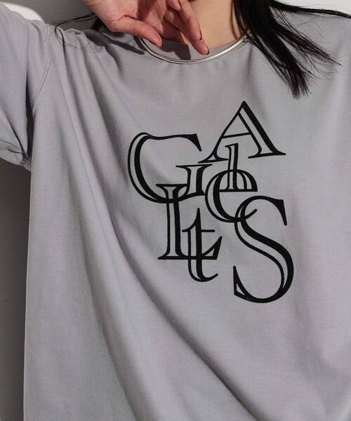GALLEST(ギャレスト)の「◆アートロゴTシャツ(Tシャツ/カットソー・レディース・ホワイト/ライトグレー/ブラック・38)」の3枚目の写真