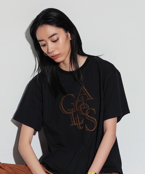 GALLEST(ギャレスト)の「◆アートロゴTシャツ(Tシャツ/カットソー・レディース・ホワイト/ライトグレー/ブラック・38)」の4枚目の写真