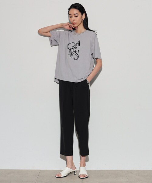 GALLEST(ギャレスト)の「◆アートロゴTシャツ(Tシャツ/カットソー・レディース・ホワイト/ライトグレー/ブラック・38)」の8枚目の写真