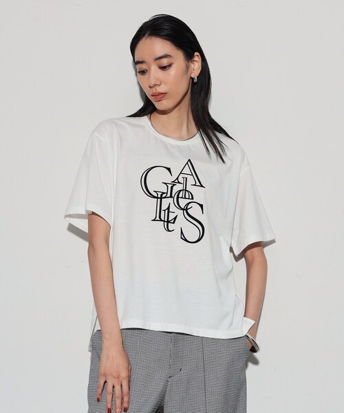 GALLEST(ギャレスト)の「◆アートロゴTシャツ(Tシャツ/カットソー・レディース・ホワイト/ライトグレー/ブラック・38)」の12枚目の写真