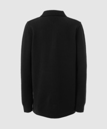 美品　ドリスヴァンノッテン　透かし編みニットポロシャツ　ブラック　M位 Dries Van Notenのブラック メッシュニット ポロシャツがセール中