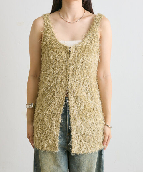 mline（エムライン）の「[mline]フェザーWZIPベスト（ベスト・レディース・アイボリー/ブラック/カーキ・FREE）」の21枚目の写真