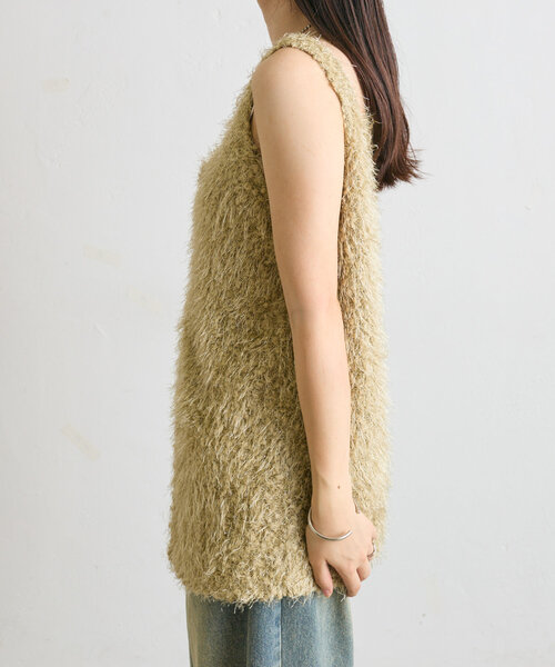 mline（エムライン）の「[mline]フェザーWZIPベスト（ベスト・レディース・アイボリー/ブラック/カーキ・FREE）」の10枚目の写真