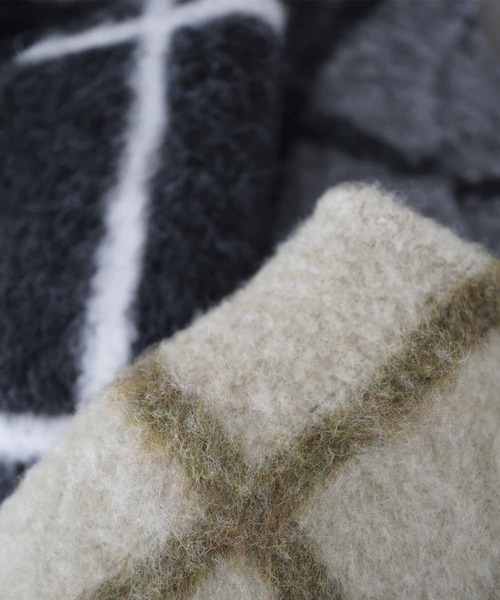 hellam（へラム）の「シャギーニットチェックカーディガン（カーディガン/ボレロ・レディース・アイボリー/杢グレー/チャコール・FREE）」の22枚目の写真