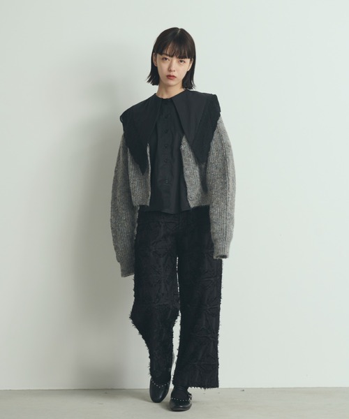 paravion（パラビオン）の「MIX糸ニットカーディガン（カーディガン/ボレロ・レディース・ブラウン/アイボリー/グレー・FREE）」の9枚目の写真