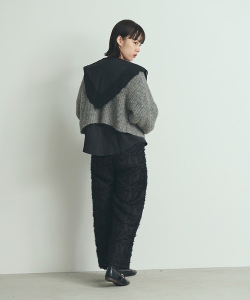 paravion（パラビオン）の「MIX糸ニットカーディガン（カーディガン/ボレロ・レディース・ブラウン/アイボリー/グレー・FREE）」の10枚目の写真