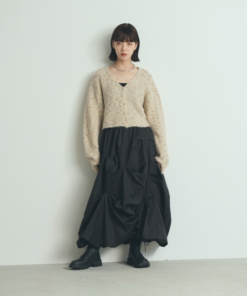 paravion（パラビオン）の「MIX糸ニットカーディガン（カーディガン/ボレロ・レディース・ブラウン/アイボリー/グレー・FREE）」の19枚目の写真