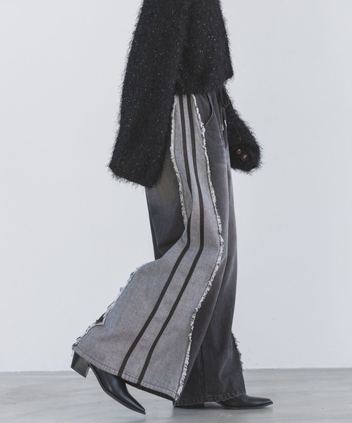 PAGEBOY（ページボーイ）の「加工デニムパンツ（デニムパンツ・レディース・グレー・MEDIUM）」の3枚目の写真