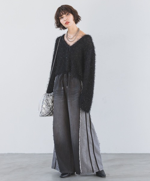 PAGEBOY（ページボーイ）の「加工デニムパンツ（デニムパンツ・レディース・グレー・MEDIUM）」の4枚目の写真