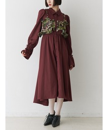 ゴブランビスチェシャツワンピース