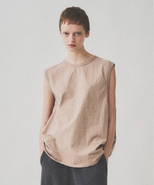 Juha（ユハ）の「FADE WASH SIGNATURE NO SLEEVE（タンクトップ・メンズ・ブラック/ベージュ/オリーブ・4/3）」の3枚目の写真