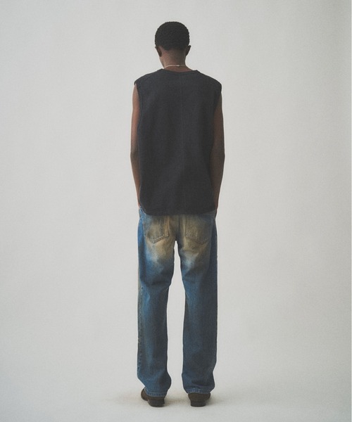 Juha（ユハ）の「FADE WASH SIGNATURE NO SLEEVE（タンクトップ・メンズ・ブラック/ベージュ/オリーブ・4/3）」の13枚目の写真