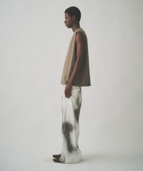 Juha（ユハ）の「FADE WASH SIGNATURE NO SLEEVE（タンクトップ・メンズ・ブラック/ベージュ/オリーブ・4/3）」の15枚目の写真