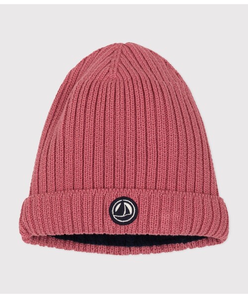 PETIT BATEAU（プチバトー）の「コットンニットキャップ（ニットキャップ/ビーニー・キッズ・ネイビー/ピンク/グレー・18MONTH/36MONTH）」の6枚目の写真