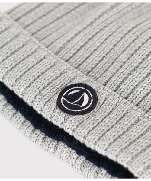 PETIT BATEAU（プチバトー）の「コットンニットキャップ（ニットキャップ/ビーニー・キッズ・ネイビー/ピンク/グレー・18MONTH/36MONTH）」の8枚目の写真