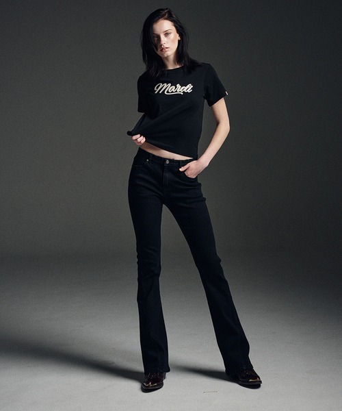 SLIM TSHIRT MARDI VINTAGE LOGO（Tシャツ/カットソー）｜Mardi